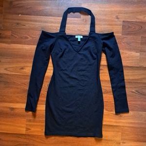 2/$25 Sexy Little Black Dress Halter V Neck Silence + Noise urban outfitters